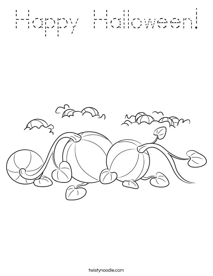 Happy Halloween! Coloring Page
