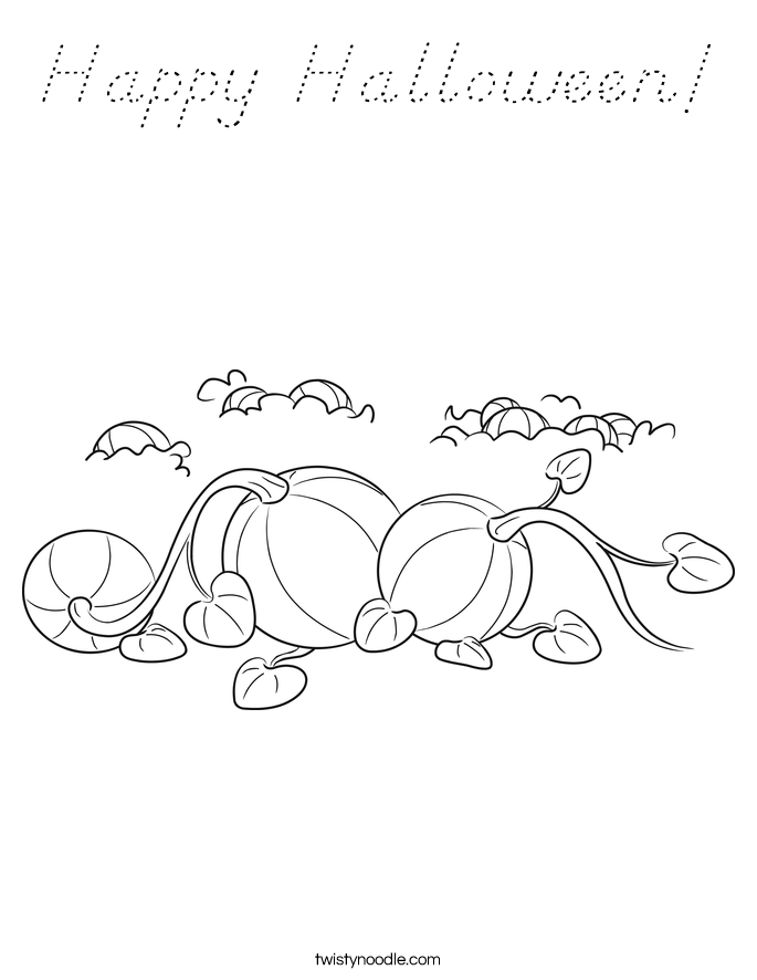 Happy Halloween! Coloring Page