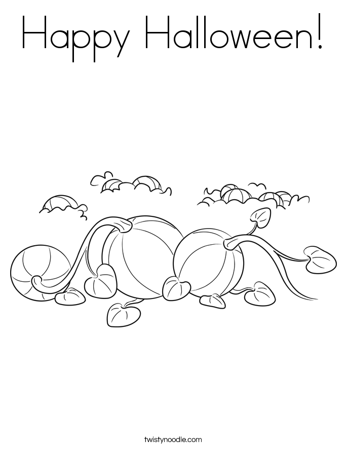 Happy Halloween! Coloring Page