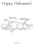 Happy Halloween! Coloring Page