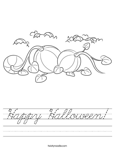 3 Pumpkins Worksheet