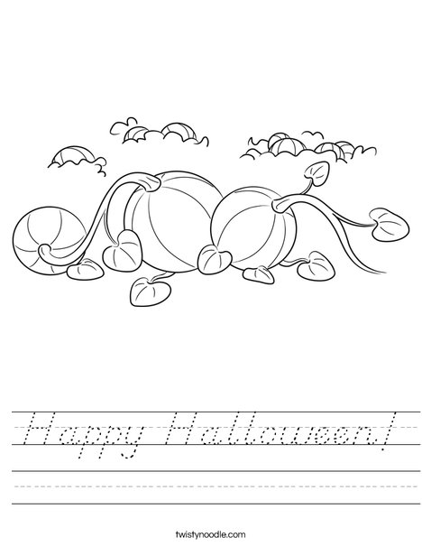 3 Pumpkins Worksheet