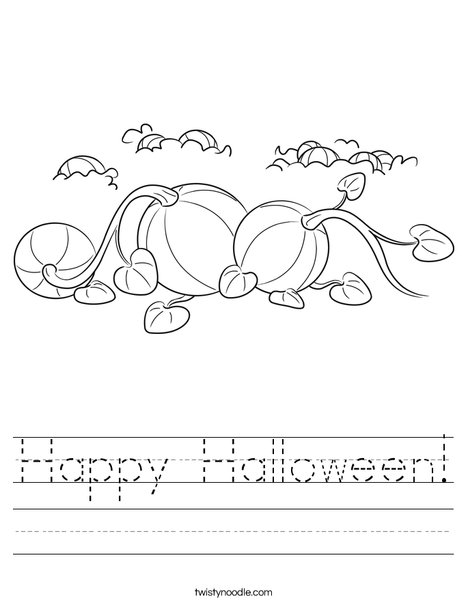 3 Pumpkins Worksheet