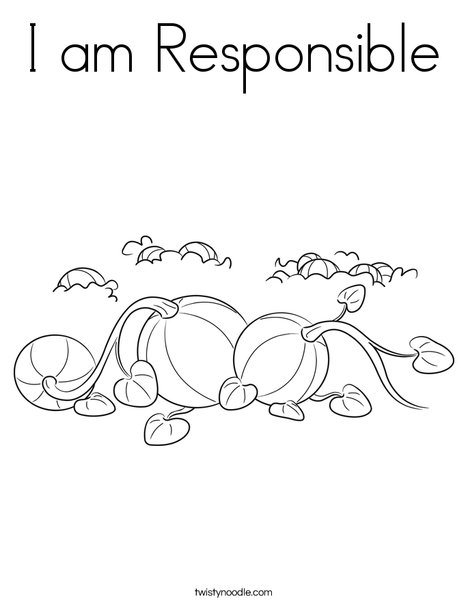 3 Pumpkins Coloring Page