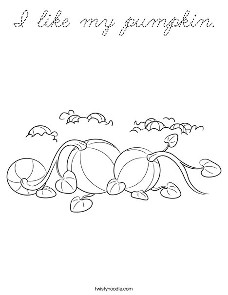 3 Pumpkins Coloring Page