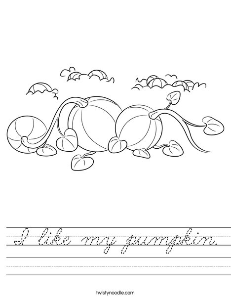 3 Pumpkins Worksheet