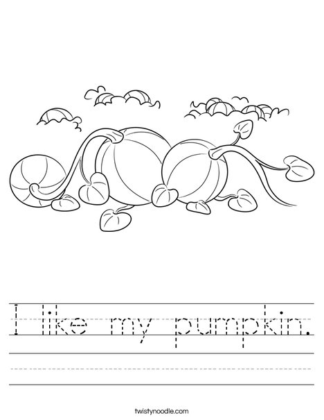 3 Pumpkins Worksheet