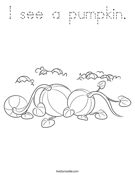 3 Pumpkins Coloring Page
