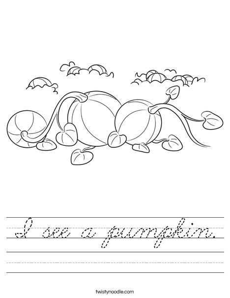 3 Pumpkins Worksheet