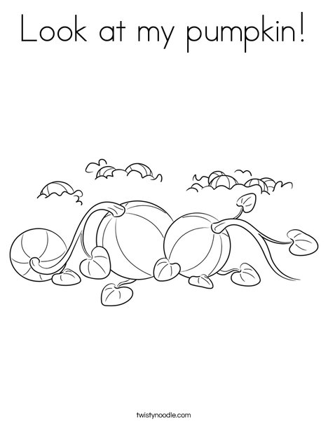3 Pumpkins Coloring Page