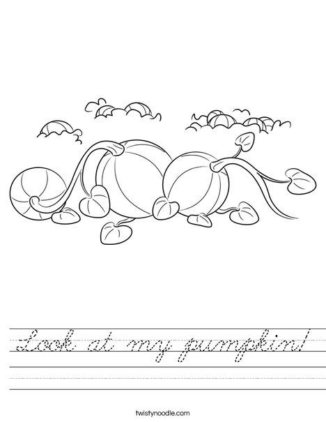 3 Pumpkins Worksheet