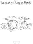 Look at my Pumpkin Patch! Coloring Page