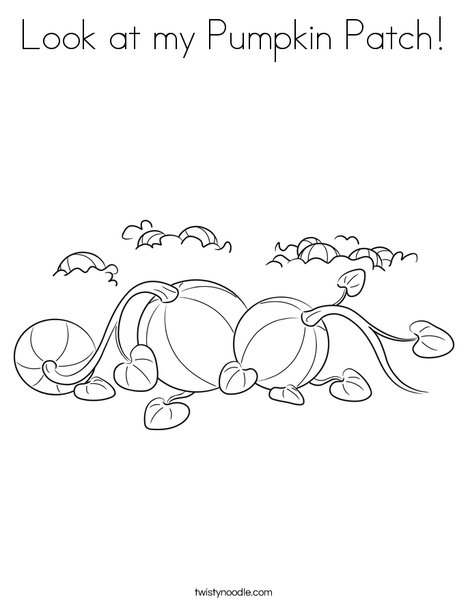 3 Pumpkins Coloring Page