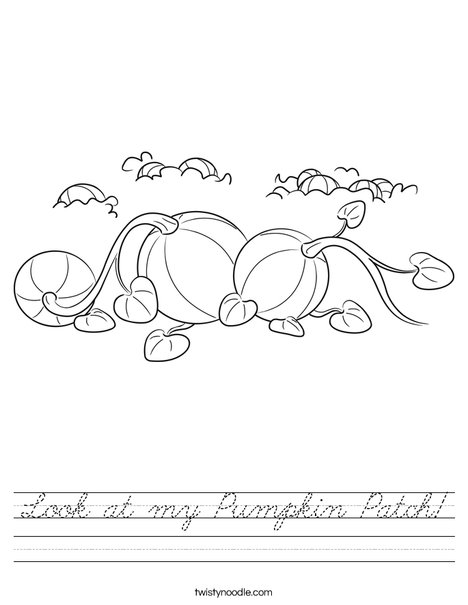 3 Pumpkins Worksheet