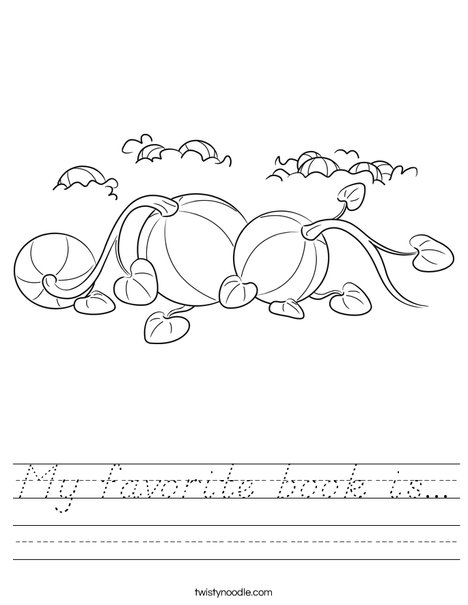 3 Pumpkins Worksheet