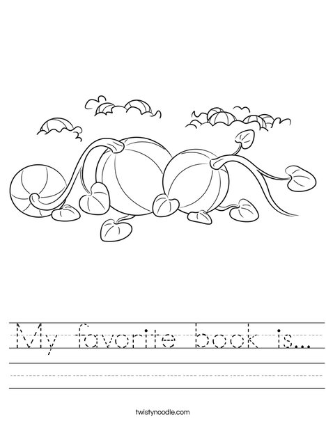 3 Pumpkins Worksheet