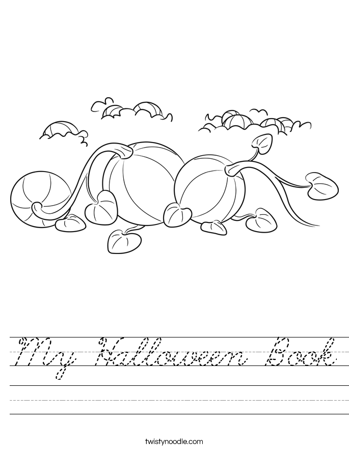 My Halloween Book Worksheet