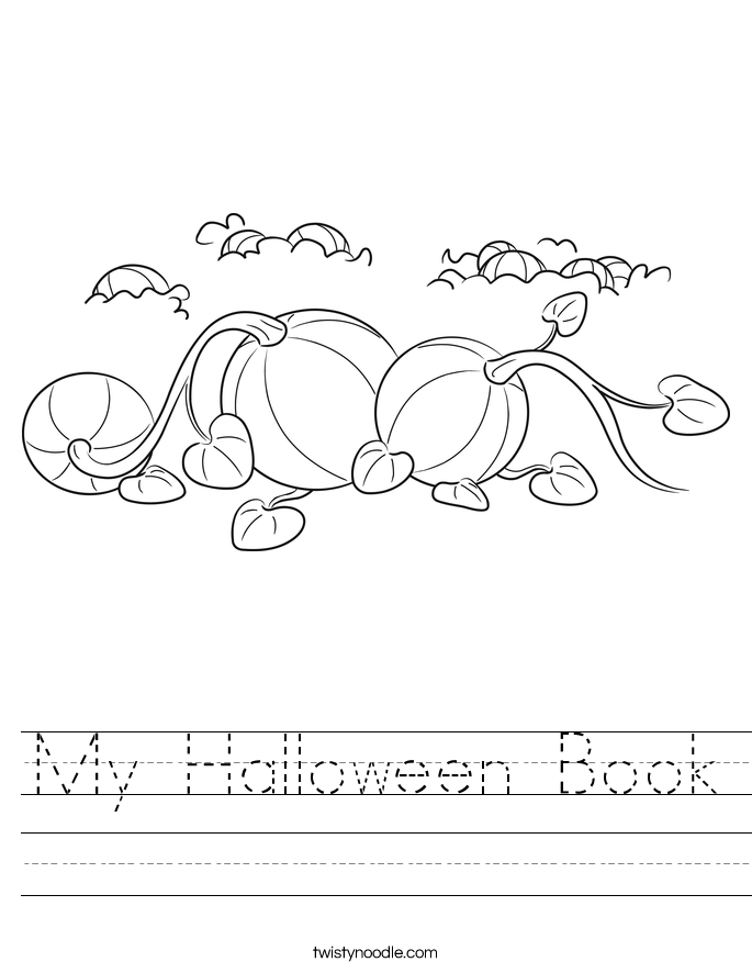 My Halloween Book Worksheet