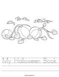 My Halloween Book Worksheet