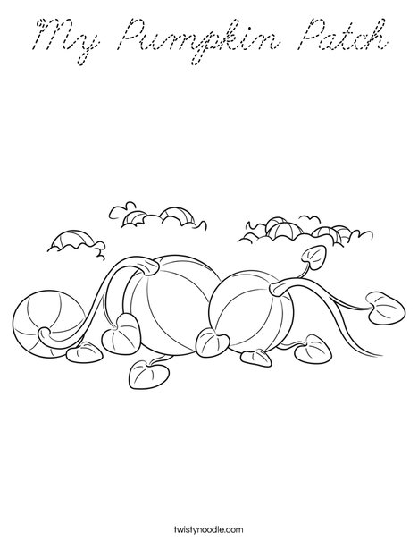 3 Pumpkins Coloring Page