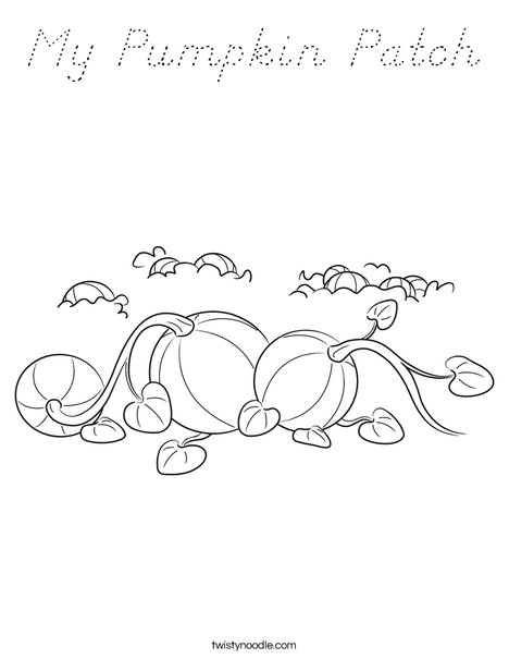3 Pumpkins Coloring Page