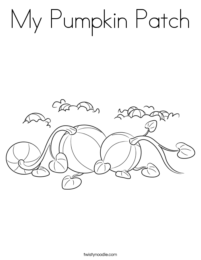 My Pumpkin Patch Coloring Page
