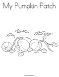 My Pumpkin Patch Coloring Page