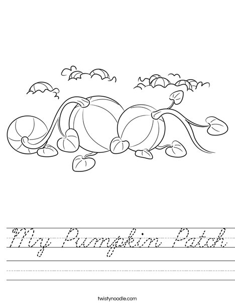 3 Pumpkins Worksheet