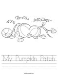 My Pumpkin Patch Worksheet