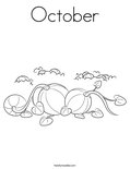 October Coloring Page