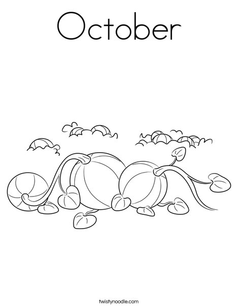 3 Pumpkins Coloring Page