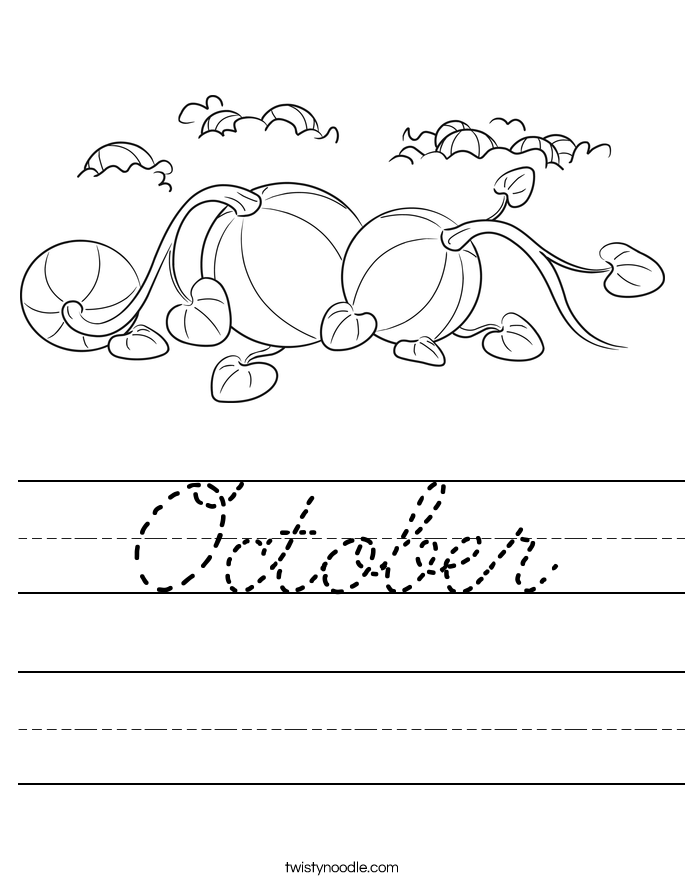 October Worksheet