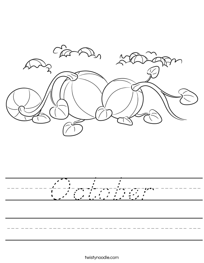 October Worksheet