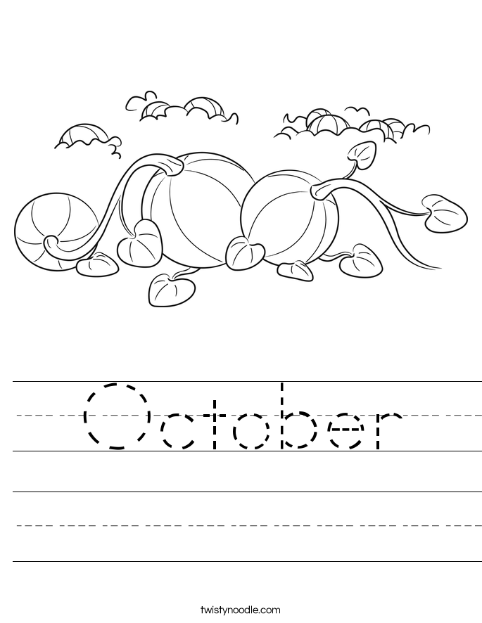October Worksheet