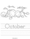 October Worksheet