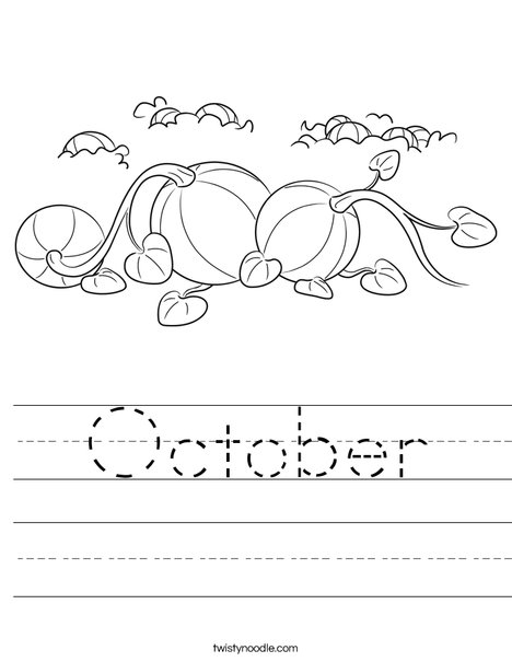 3 Pumpkins Worksheet