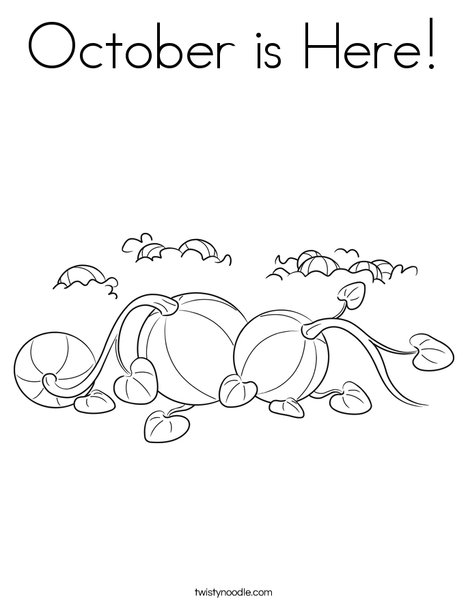 3 Pumpkins Coloring Page