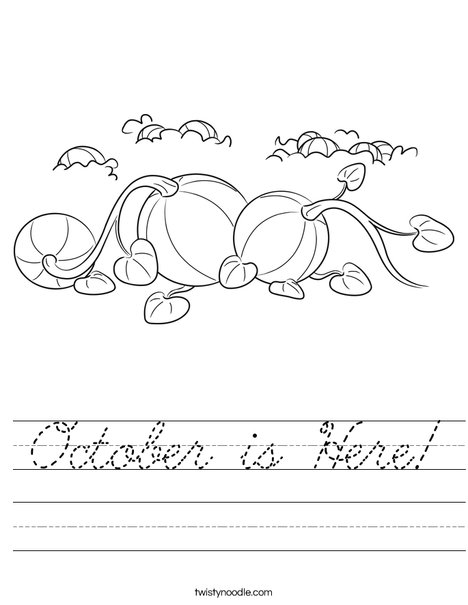 3 Pumpkins Worksheet