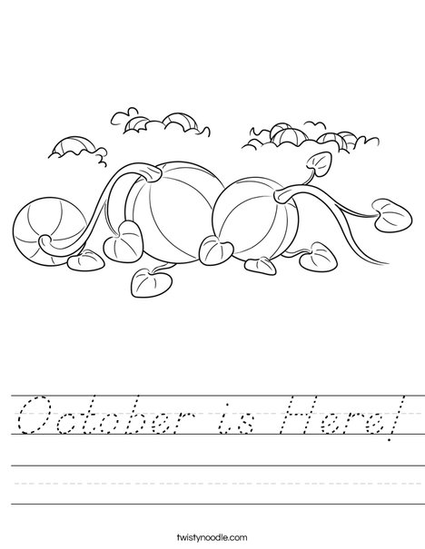 3 Pumpkins Worksheet