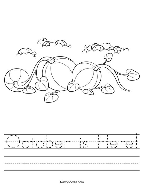3 Pumpkins Worksheet