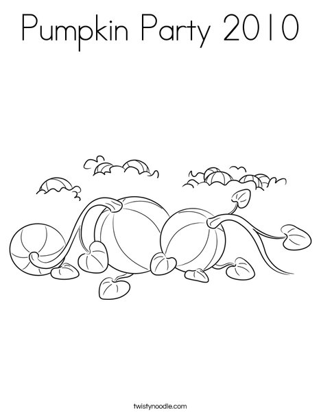 3 Pumpkins Coloring Page