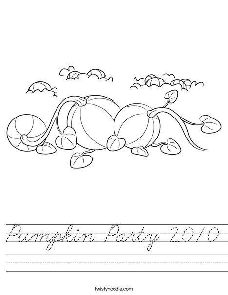 3 Pumpkins Worksheet