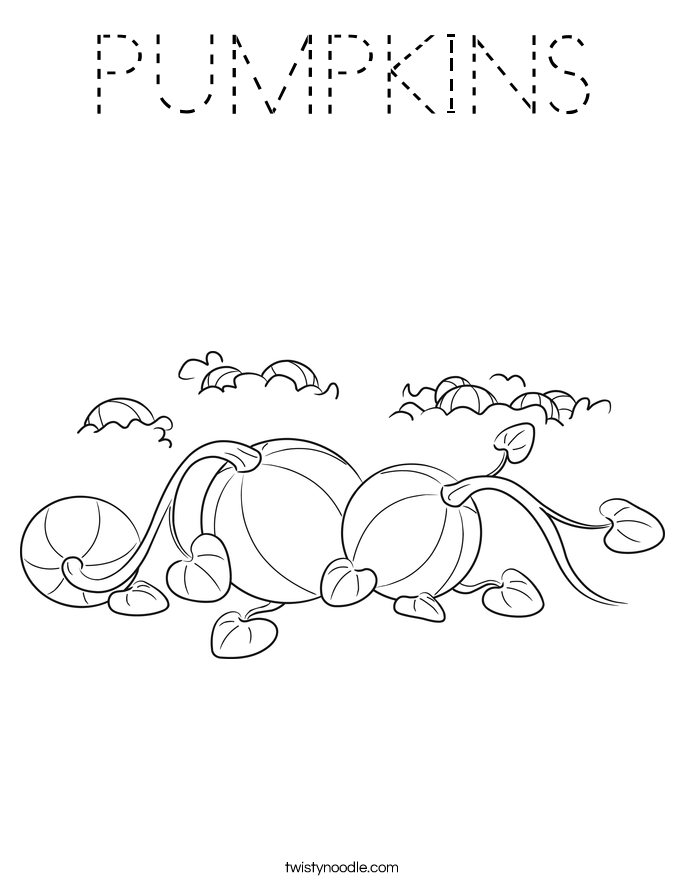 PUMPKINS Coloring Page