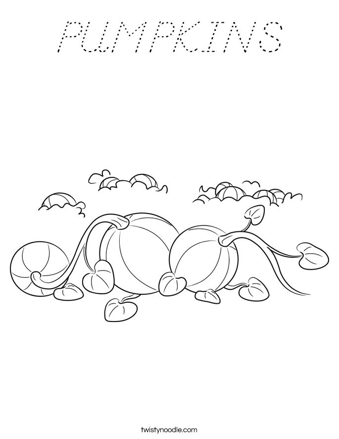 PUMPKINS Coloring Page
