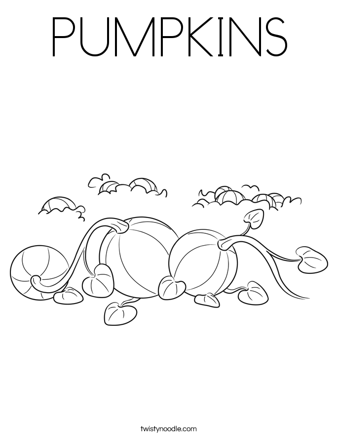 PUMPKINS Coloring Page