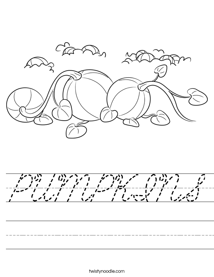 PUMPKINS Worksheet