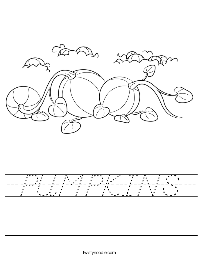 PUMPKINS Worksheet