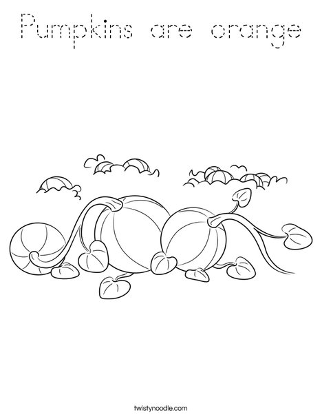 3 Pumpkins Coloring Page