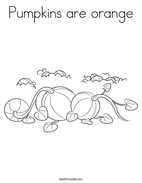 3 Pumpkins Coloring Page