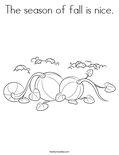 The season of fall is nice.Coloring Page